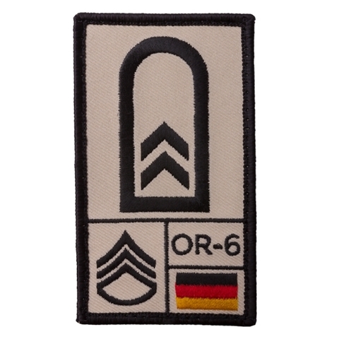 Café Viereck Rank Patch Oberfeldwebel sand