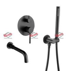 Комплект для ванны и душа Warmer Black Line 210135