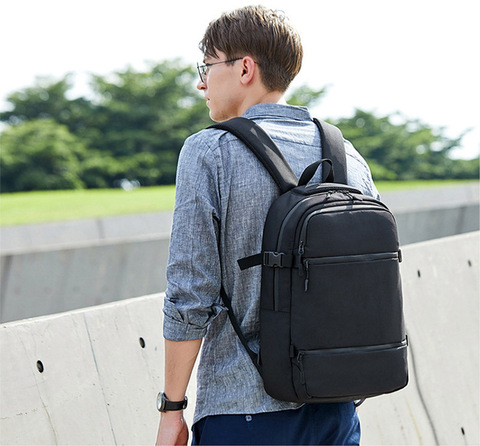 Картинка рюкзак городской Ozuko 9211 Black - 5