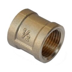 Муфта латунная DN25 м-м