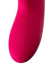 Розовый виброкролик Seri с функцией Up&Down - 22 см. - 