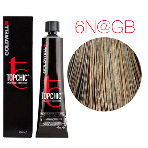 Goldwell Topchic 6N@GB (тёмный блонд с золотисто - бежевым сиянием (золотая кора)) - Стойкая крем-краска