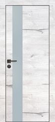 Дверь PX-10 черная кромка с 4-х ст. / Цвет Дуб арктик / Лунный мателак / Двери PROFILO PORTE