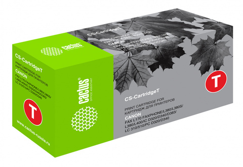 Картридж лазерный Cactus CS-Cartridge T черный (3500стр.) для Canon L170/L380, L380S/L390, L400, IC D320/D340/D383, LC 310/510, PC D320/D340