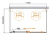 Душевой уголок Cezares MOLVENO-AH-12 MOLVENO-AH-12-120/80-C-Cr-IV