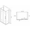 Abber Schwarzer Diamant AG30140H-S85-S85 Душевой уголок, 140x85x195