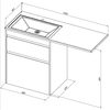 Aquanet 335590 Тумба с раковиной Токио 130 R напольная 2 ящика, цв. дуб веллингтон (335590)