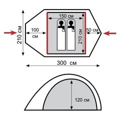 Туристическая палатка Tramp Lair 2 TRT-005.04