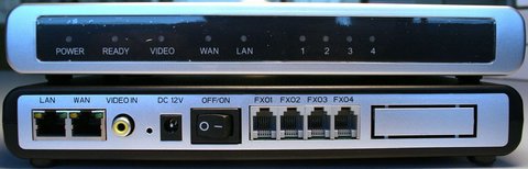 Grandstream GXW4104 - IP шлюз. 4xFXO, 1xLAN, 1xWAN, 100Mbit/s