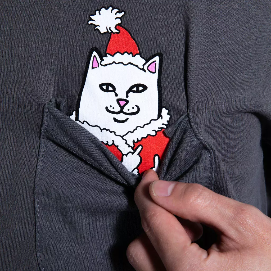 Купить футболка rip n dip lord santa pocket tee (black) по цене 3 850 ₽ с  доставкой по России