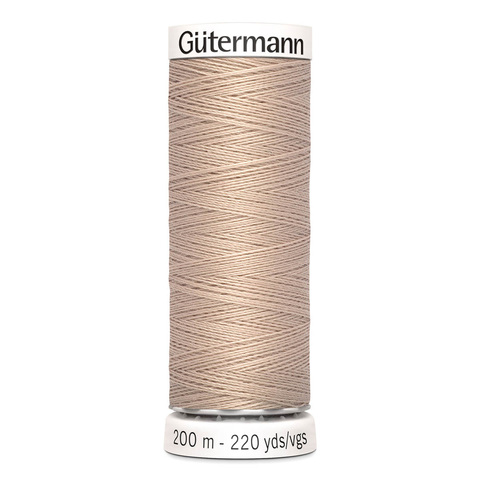 Нитки швейные Gutermann Sew-All 100/200 м (121 бледно-песочный)