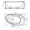 Aquatek BET170-0000378 Ванна Бетта 170 левая (только ванна с уп.)