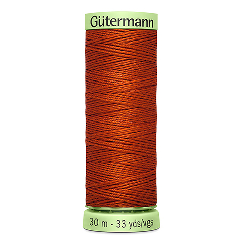 Нить Top Stitch 30/30 м для декоративной отстрочки, Gutermann, 837 терракот