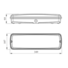 Размеры светового указателя Moncato DP629 IP65