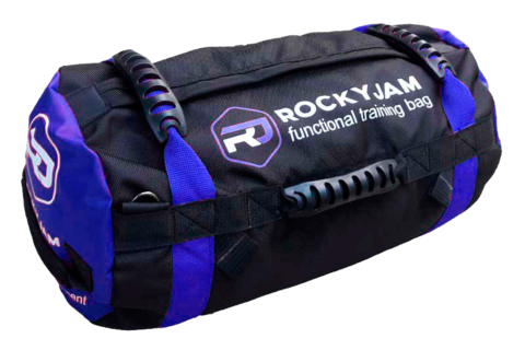 Картинка сэндбэг RockyJam Сэндбэг S (15-45 кг) с резиновыми ручками синий - 1
