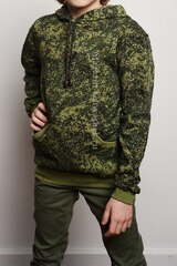 Купить детский камуфляж - Магазин тельняшек.ру 8-800-700-93-18Толстовка детская камуфлированная Цифра зеленая с капюшоном в Магазине тельняшек