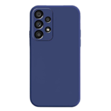 Силиконовый чехол Silicone Cover с защитой камеры для Samsung Galaxy A23 (Темно-синий)