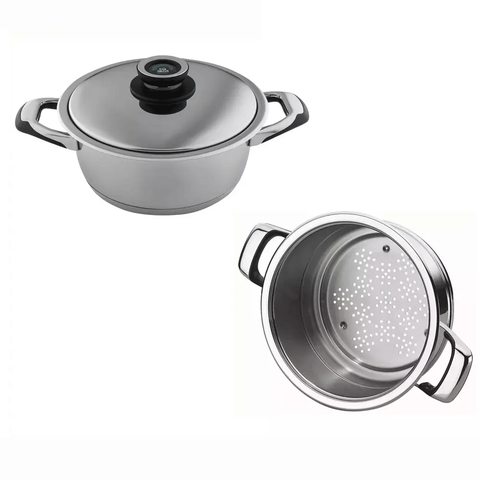 SILGA SET STEAMER Кастрюля средняя 20 см со вставкой-пароваркой