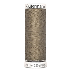 Нить Sew-All 200 м, Gutermann, 724 бледно серо-коричневый