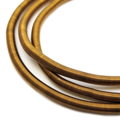 Канитель мягкая, гладкая KAN/MS, 3 мм, матовый, античная бронза