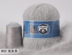 Пряжа "Норка" длинноворсовая, Пух норки-90 % Полиамид-10 %