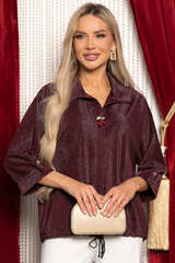 Блуза Ариозо (темно-бордовая) Б14932-24М LT Collection