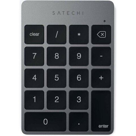 Цифровой блок Satechi Bluetooth Keypad алюминий, тонкий перезаряжаемый USB-C, серый космос