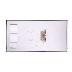 
          Папка-регистратор Alingar, А4, 50 мм, черный, ПВХ покрытие, фактура лен, карман на корешке, нижн. металл. кант, арочный механизм, неразборная