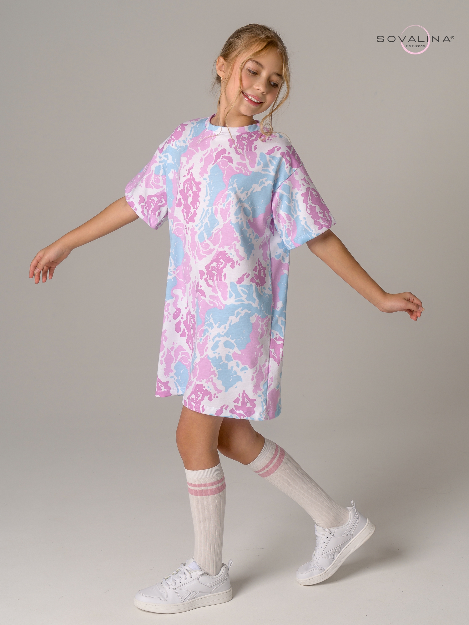 Платье Teen розовая буря