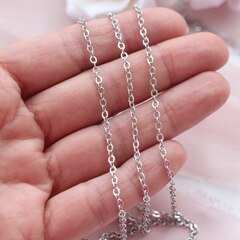 Цепочка 2,5*2,1 мм, родий, 88см, А037-1 (88см)