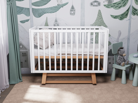 Кровать Incanto Anniken продольный маятник цвет белый/бук