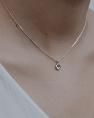 Подвеска Alpha с голубым топазом