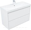 Aquanet 340155 Тумба с раковиной Милан 100 цв. белый глянец (340155)