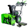 Снегоуборщик аккумуляторный Greenworks, 82V, 61 см, самоходный, бесщеточный, c 3 АКБ 8Ач и двойным ЗУ, Арт. 2602807U3C — фото 2
