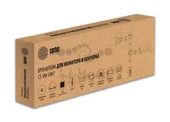 Кронштейн для монитора/ноутбука Cactus CS-VM-LH07-BK черный 13"-27" макс.8кг настольный поворот и наклон — фото 2