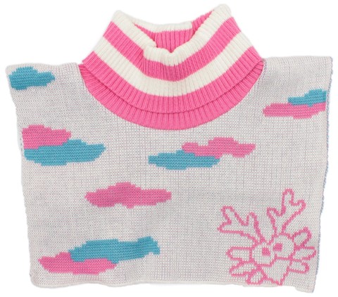 Хлопковая манишка с облачками Lappi Kids Muotka