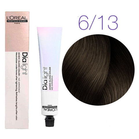 L'Oreal Professionnel Dia light 6.13 (Темный блондин пепельно-золотистый) - Краска для волос