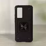 Противоударный чехол Strong Armour Case с кольцом для Xiaomi Poco M3 Pro (Черный)