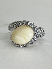 Морские камни 4 (кольцо из серебра)