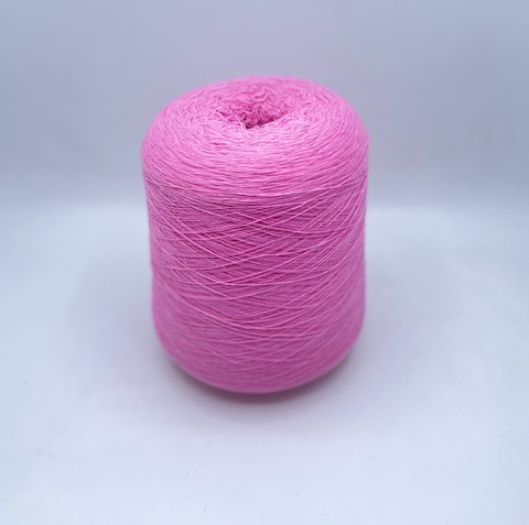 Бобинная пряжа (пр.Италия),1500м/100 гр. 80%шерсть, 20%полиамид, цвет-Розовый,арт-31838