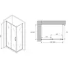 Abber Schwarzer Diamant AG30160B-S85B Душевой уголок, цвет: чёрный