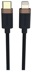 Кабель Duracell USB TypeC (F), Lightning (F) черный