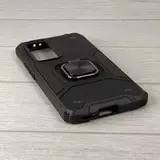 Противоударный чехол Strong Armour Case с кольцом для Xiaomi Poco M3 Pro (Черный)