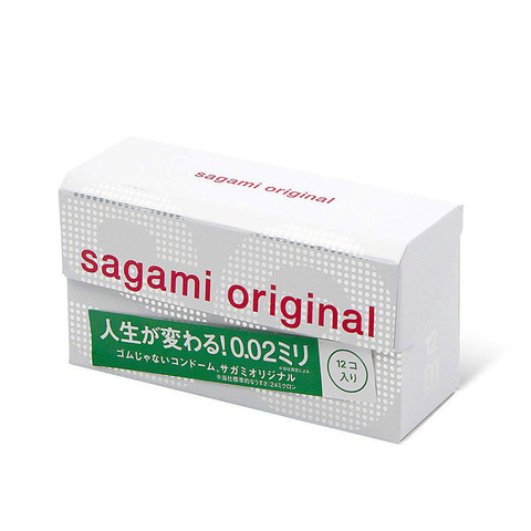 Sagami Original 0,02 №12 Презервативы полиуретановые + Гель-лубрикант Wettrust 2мл (2шт)