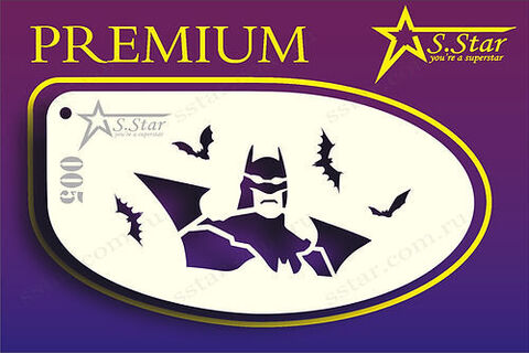 Трафарет для аквагрима S.STAR 005 бэтман