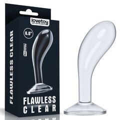 Прозрачный стимулятор простаты Flawless Clear Prostate Plug - 15 см. - 