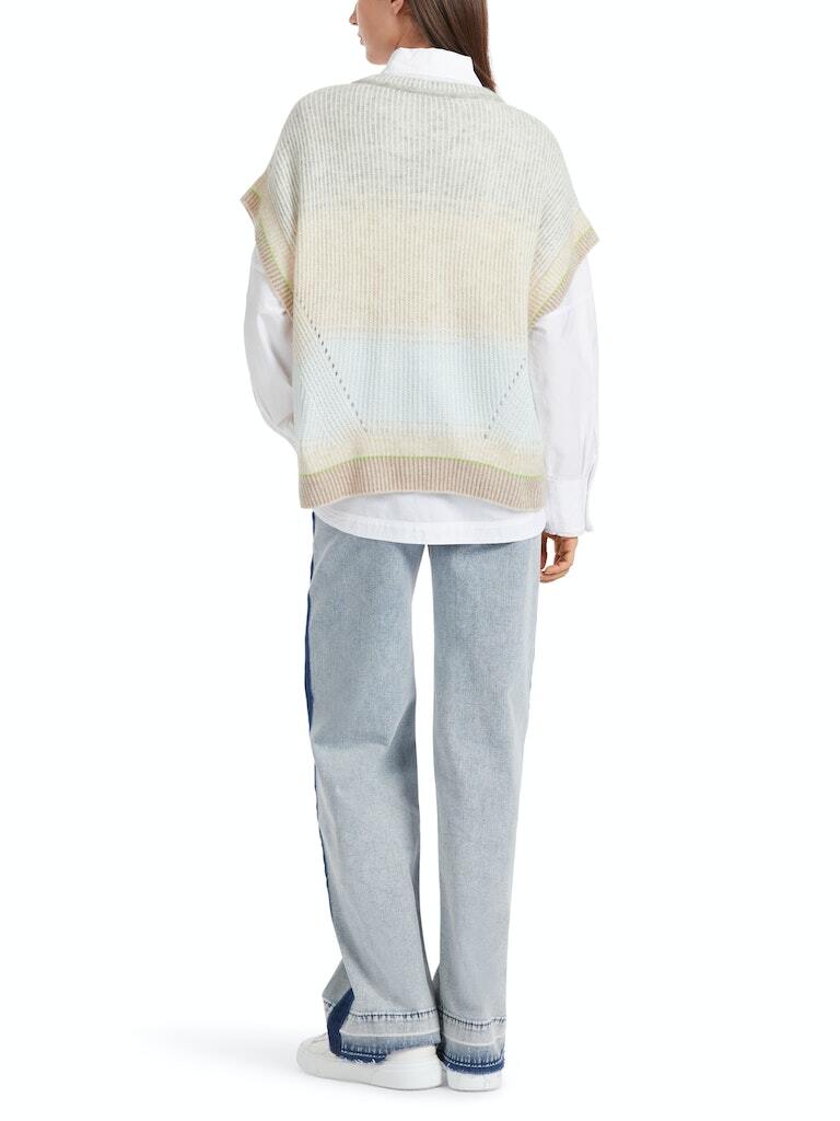 Marc Cain Sports Жилет меланжированной вязки из шерсти, альпаки и кашемира