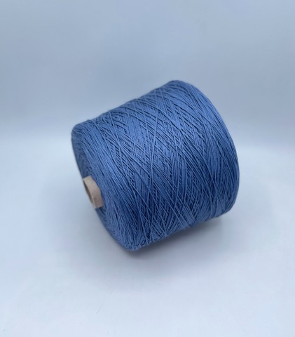Бобинная пряжа (пр.Италия), art.Cotone, 350м/100 гр. 100%Хлопок, цвет-Деним , арт.34855