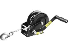 STAYER MAXPull, 0.9 т, 8 м, ручная барабанная тросовая лебедка (43112-0.9)