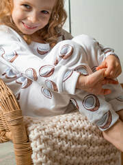 Пижама Mjölk Кокосы, на манжетах